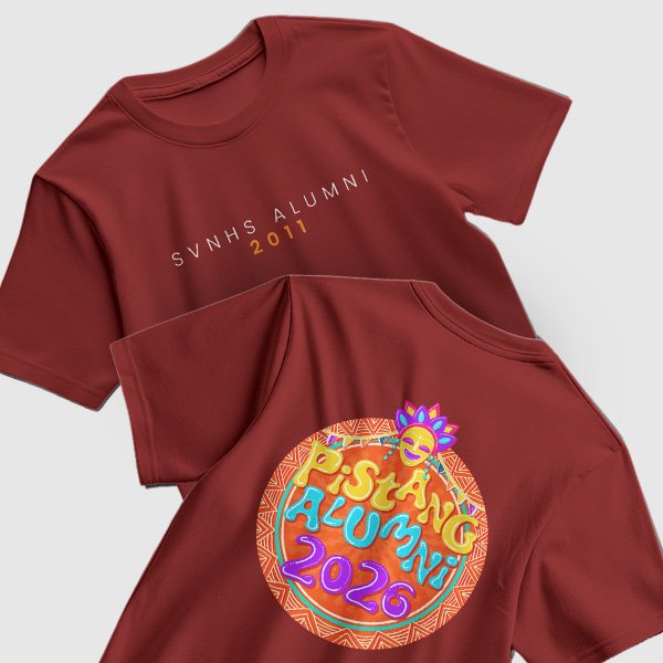 Pistang Alumni Shirt Design 1 (Cotton) - Maroon