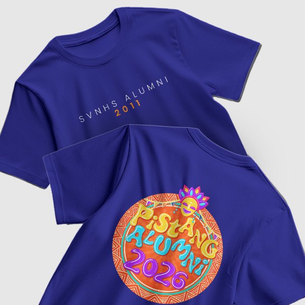 Pistang Alumni Shirt Design 1 (Cotton) - Navy Blue