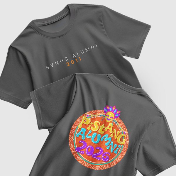 Pistang Alumni Shirt Design 1 (Cotton) - Gray