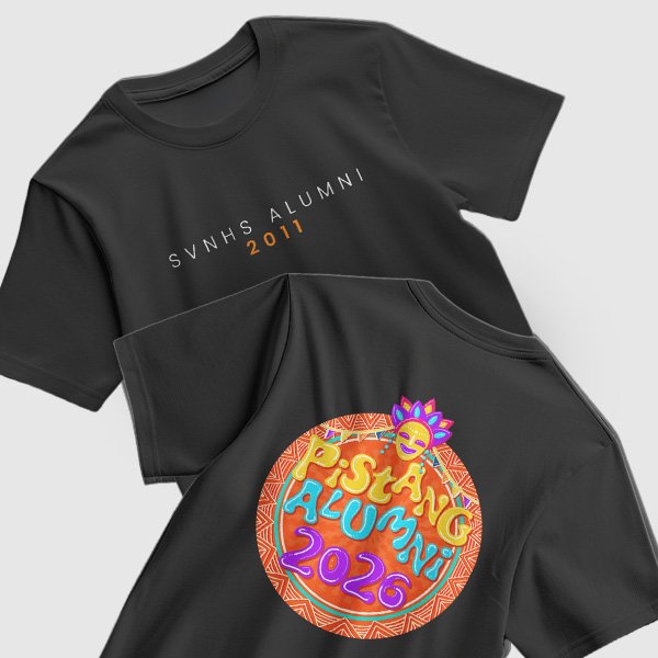 Pistang Alumni Shirt Design 1 (Cotton) - Black