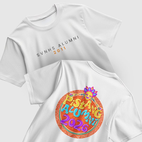 Pistang Alumni Shirt Design 1 (Cotton) - White