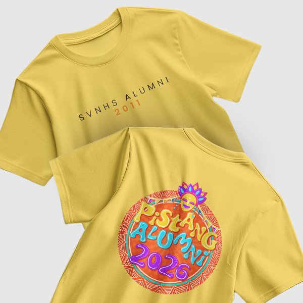 Pistang Alumni Shirt Design 1 (Cotton) - Mustard Yellow