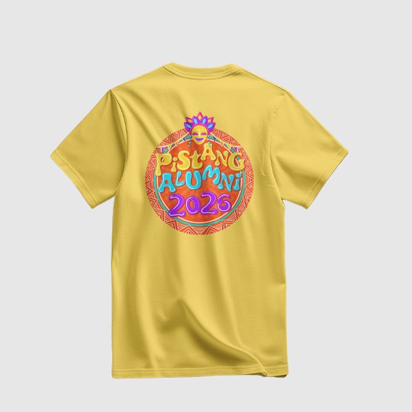 Pistang Alumni Shirt Design 1 (Cotton) - Mustard Yellow