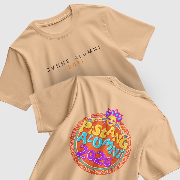 Pistang Alumni Shirt Design 1 (Cotton) - Pastel Orange