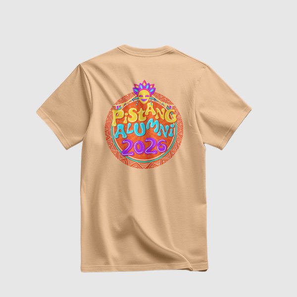 Pistang Alumni Shirt Design 1 (Cotton) - Pastel Orange