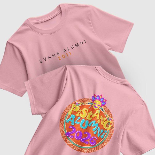 Pistang Alumni Shirt Design 1 (Cotton) - Light Pink