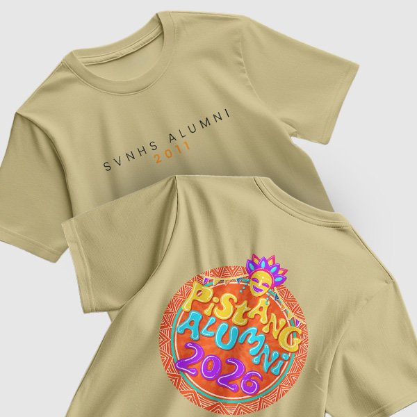 Pistang Alumni Shirt Design 1 (Cotton) - Khaki Brown