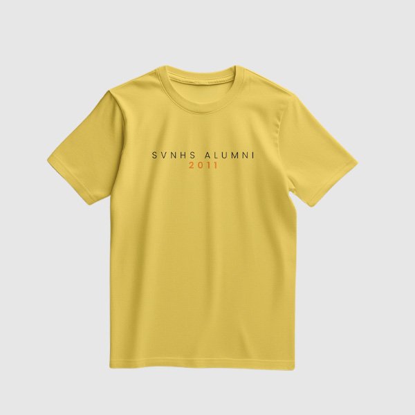 Alumni Shirt Design 2 (Cotton) - Mustard Yellow