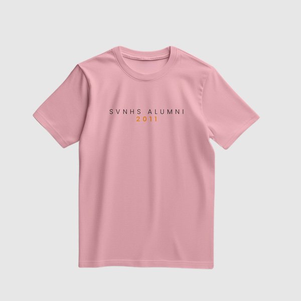 Alumni Shirt Design 2 (Cotton) - Light Pink