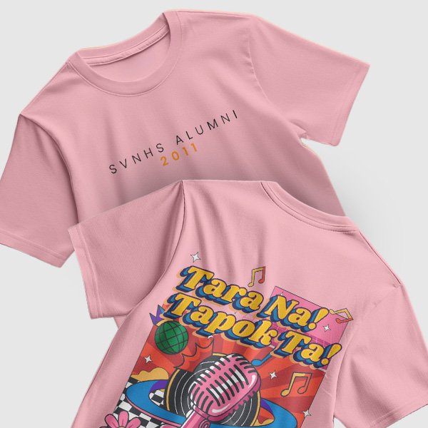 Alumni Shirt Design 2 (Cotton) - Light Pink