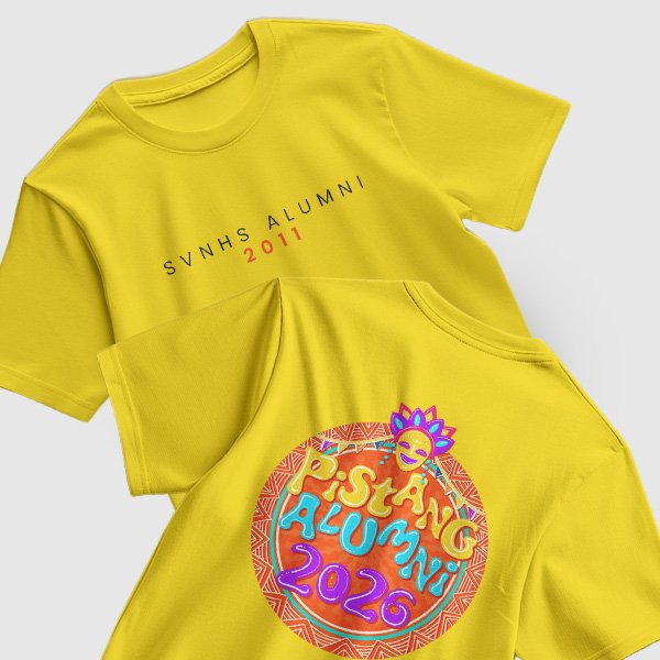 Pistang Alumni Shirt Design 1 (Active Dry) - Gold Yellow