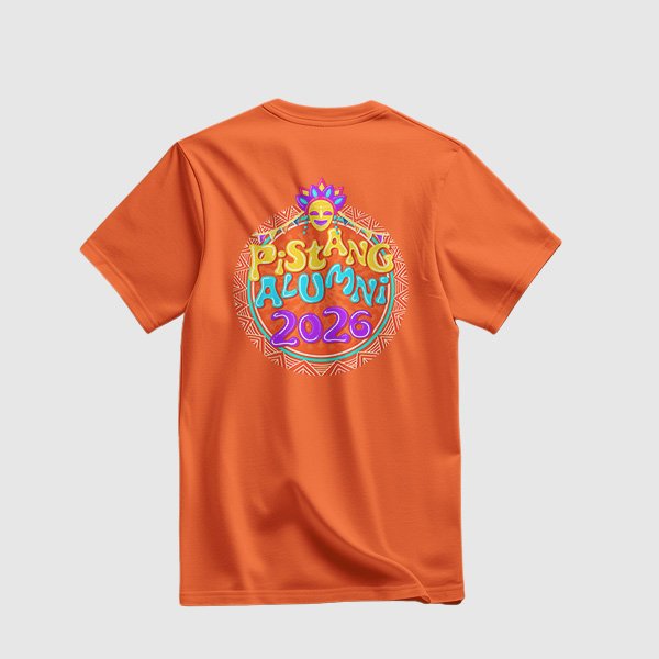 Pistang Alumni Shirt Design 1 (Active Dry) - Neon Orange