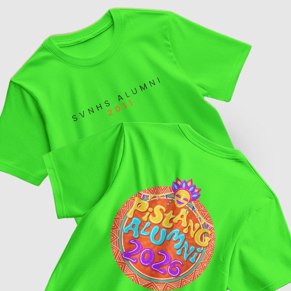 Pistang Alumni Shirt Design 1 (Active Dry) - Neon Green
