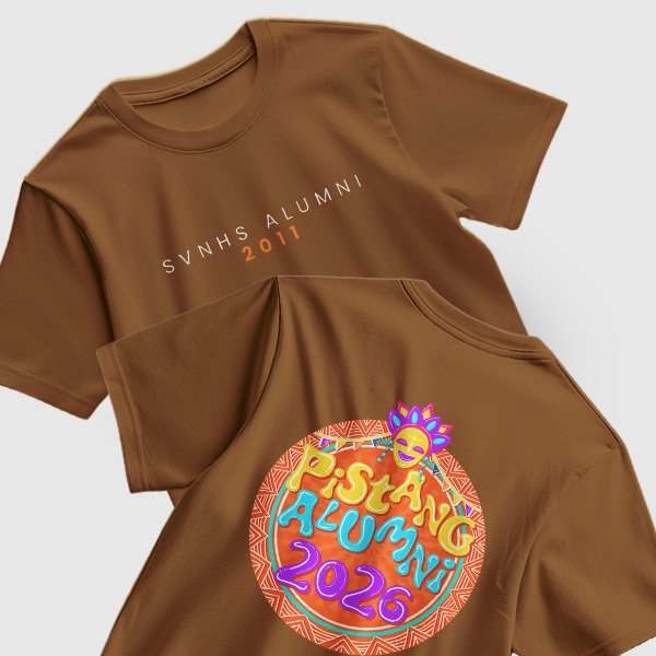 Pistang Alumni Shirt Design 1 (Active Dry) - Choco Brown