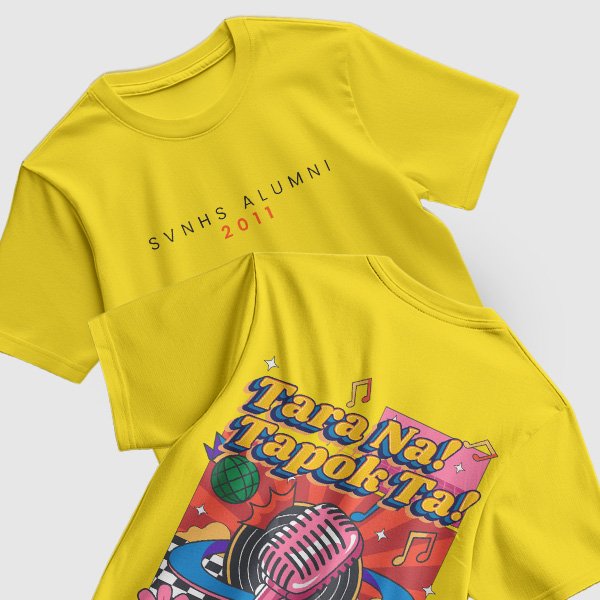 Alumni Shirt Design 2 (Active Dry) - Gold Yellow