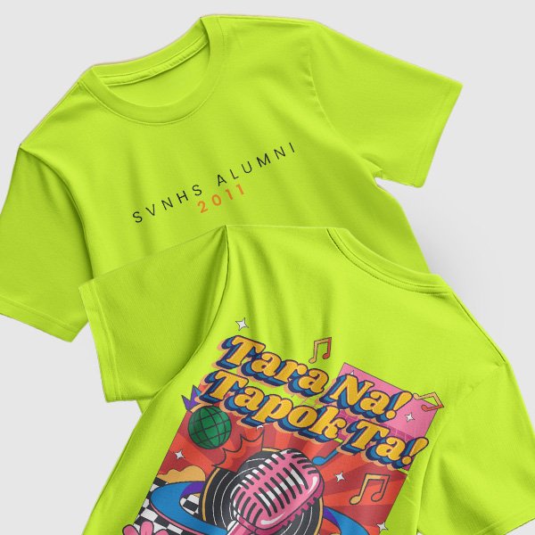 Alumni Shirt Design 2 (Active Dry) - Lime Yellow