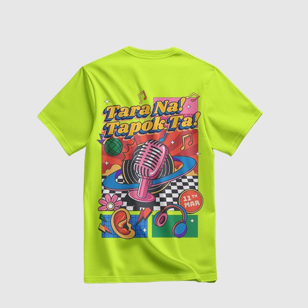 Alumni Shirt Design 2 (Active Dry) - Lime Yellow