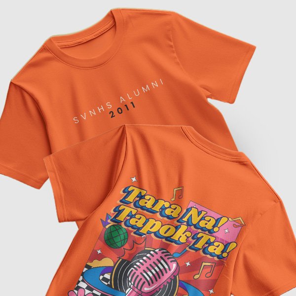 Alumni Shirt Design 2 (Active Dry) - Neon Orange